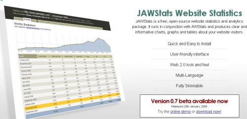 jawstats - Στατιστικά επισκεψιμότητας εναλλακτικά του Google Analytics