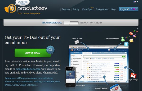 producteev online Διαχείριση Projects & Συνεργασία