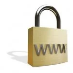 Εικονίδιo λουκέτου με το αναγνωρισμένο www