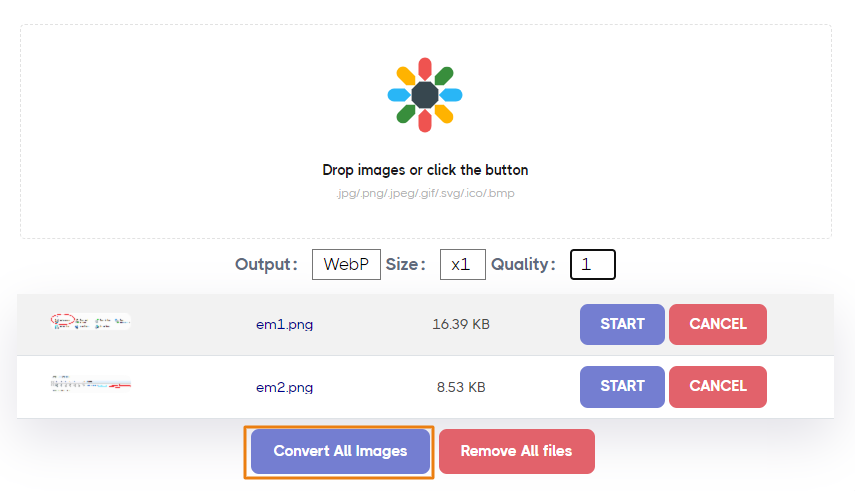 Μετατροπή image format σε webp για ταχύτερη φόρτωση website.